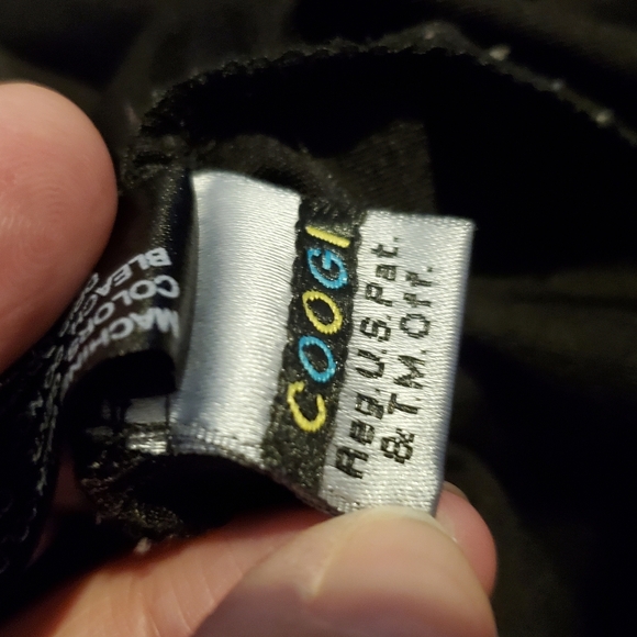 COOGI black rasta strappy maxi dress allover logo print stretch polyeste… - Picture 12 of 13